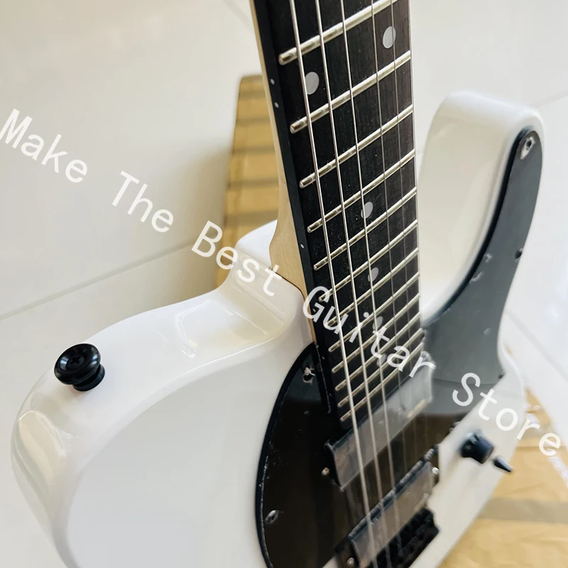 Classic electric guitar with locking string button, professional level, fast delivery.