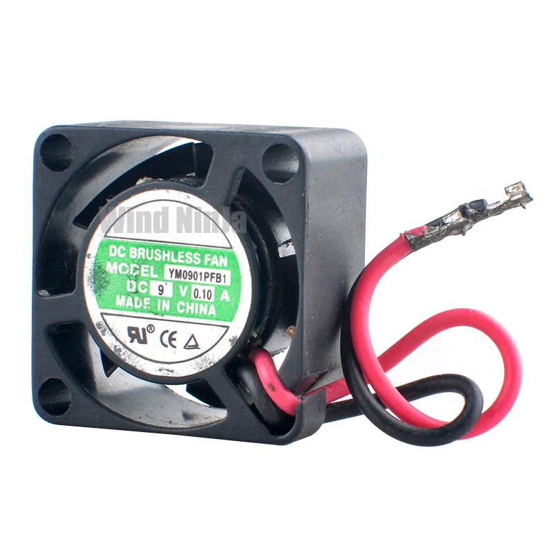 (2pcs) YM0901PFB1 20mm Micro Axial Fan 20x20x10mm DC9V 0.10A Replacement Cooling Fan for Car Lamp Wick Electronic Components