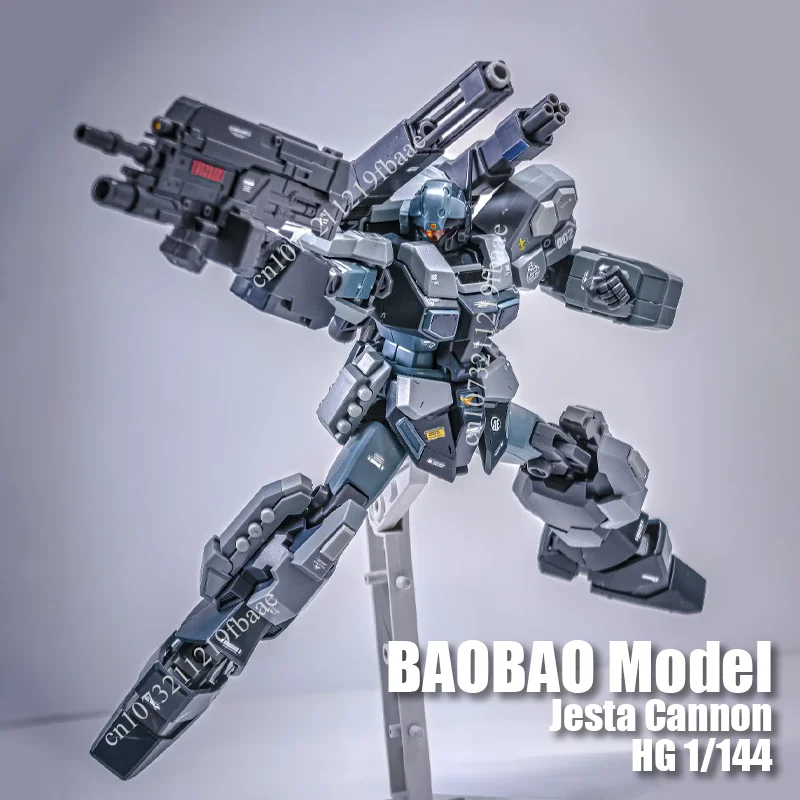

In Stock BAOBAO Model Jesta Cannon HG 1/144 Scale RGM-96X Toys Robot Assembly Model Kit Action Figure Plastic Kids Gifts