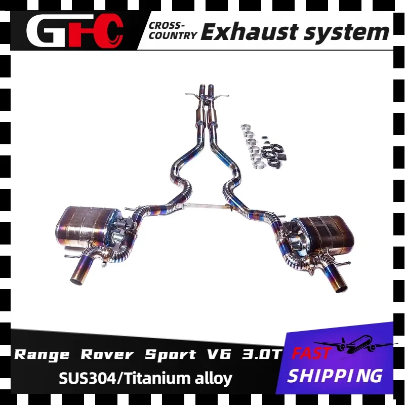GFC catback exhaust system,OEM diffuser titanium alloy high-performance For the 2013-2019 Land Rover Range Rover Sport V6 3.0T,
