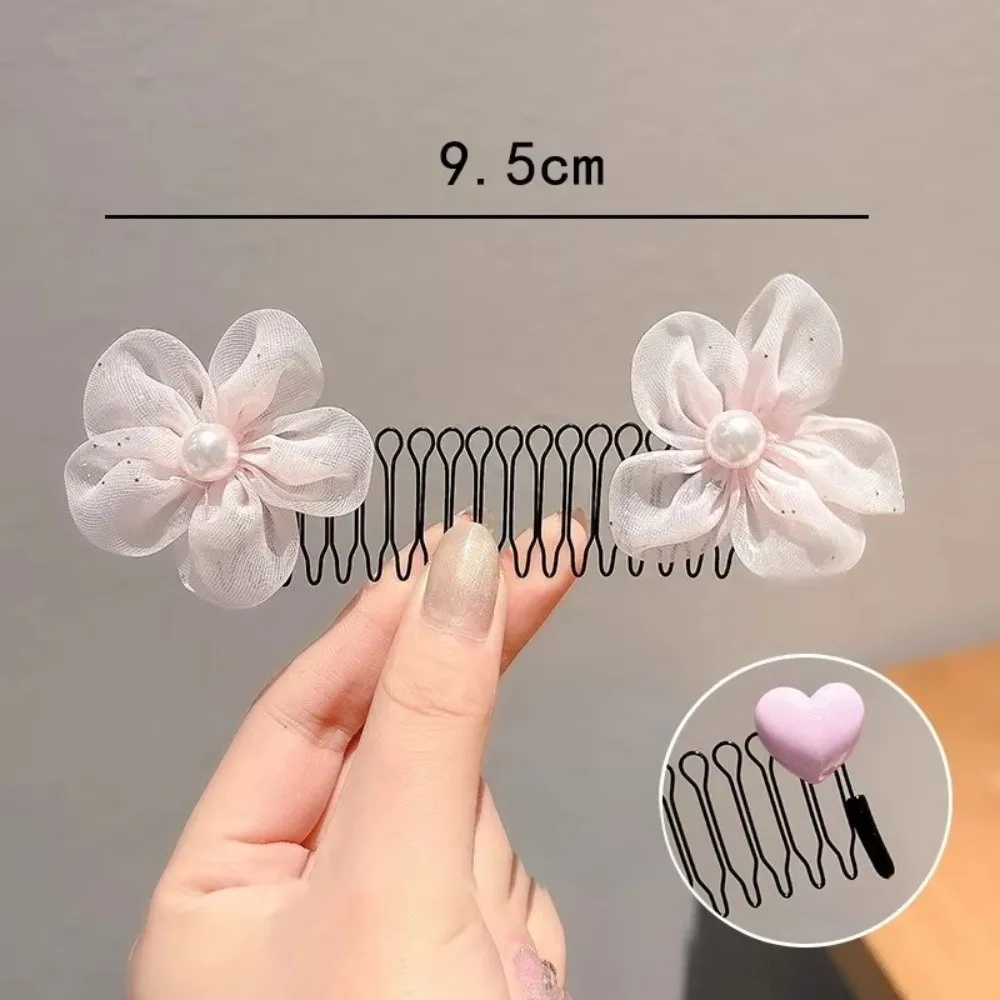 Presentes colorido coração pente de cabelo estrela arco pull-out u forma grampos de cabelo antiderrapante fio invisível hairhoop banda clipe acessórios de cabelo