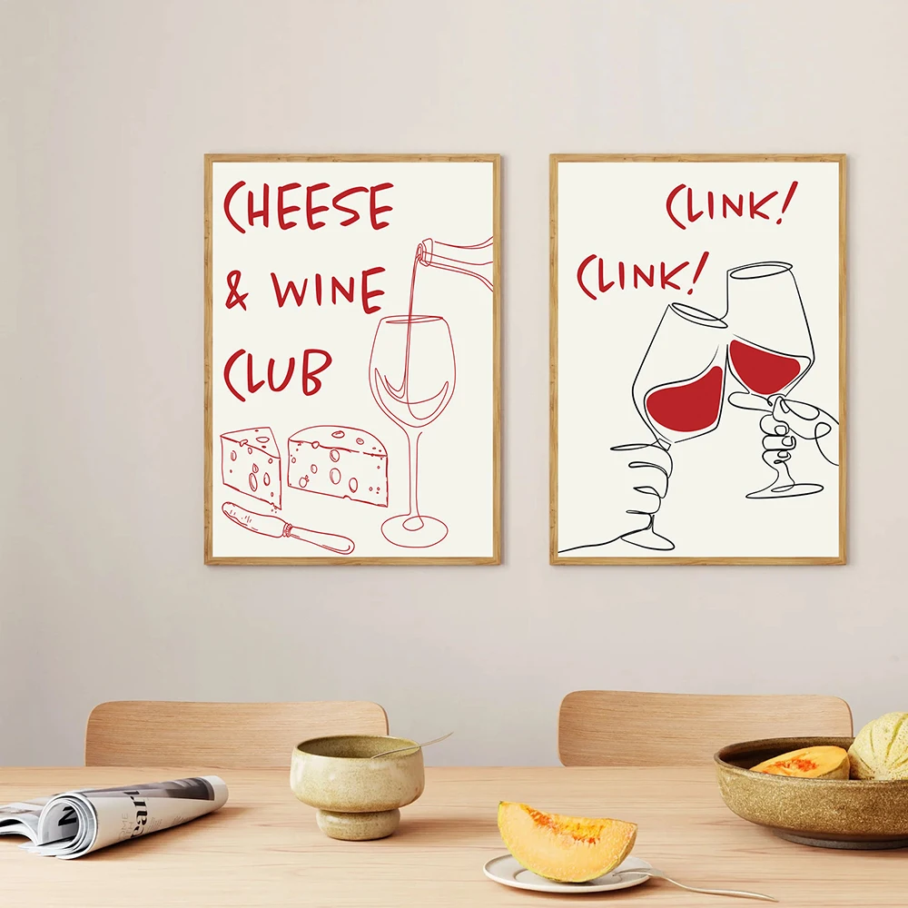 Retro More Wine Please Poster Chef Quote Wall Art Prints You Are My Lobster Pictures Canvas Painting Bar Cart Kitchen Home Decor