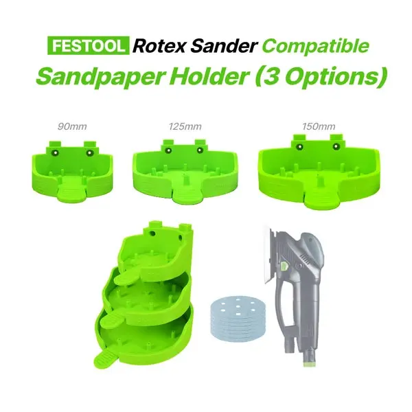 Wall Mount Abrasive Holder Compatible with Festool Sanding Disc Storage Organizer Woodworking Accessory for Workshop