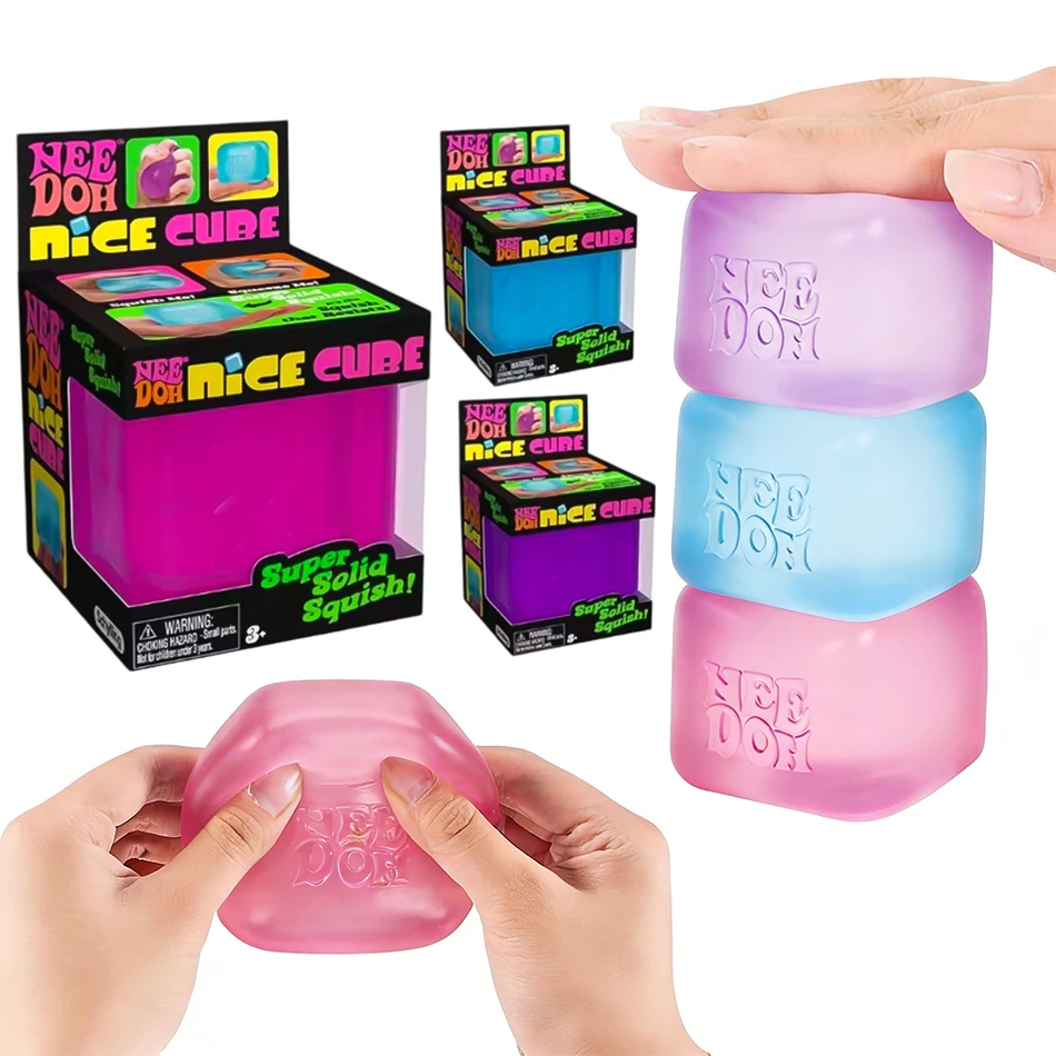 

Новинка 2026: Сенсорный куб Schylling NeeDoh Nice Cube для снятия стресса и тревоги – суперпрочный, 2,25 дюйма