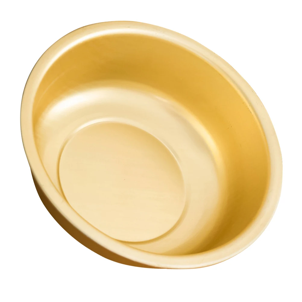 

Yellow Aluminum Soup Basin Dish Fruit Wash Bowl Metal Kitchen Washing and Vegetable Old Fashioned
