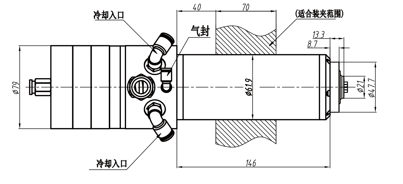 New high-speed 60,000RPM spindle China AIBIG high-speed CNC water-cooled 1.8kW ATC chuck clamping for engraving and milling