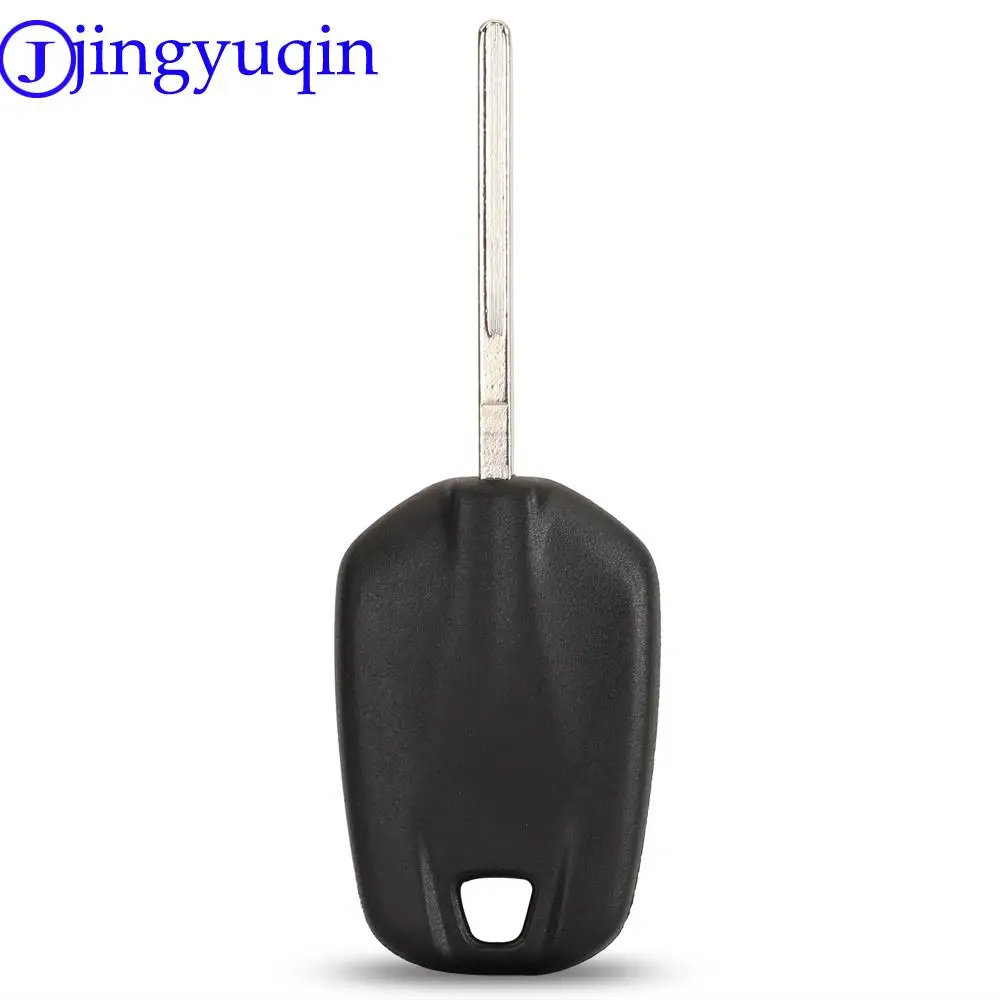 

jingyuqin 10ps Transponder Uncut Blank Car Key Shell Case Replacement Fob No Chip For Peugeot 508 With HU83 Blade