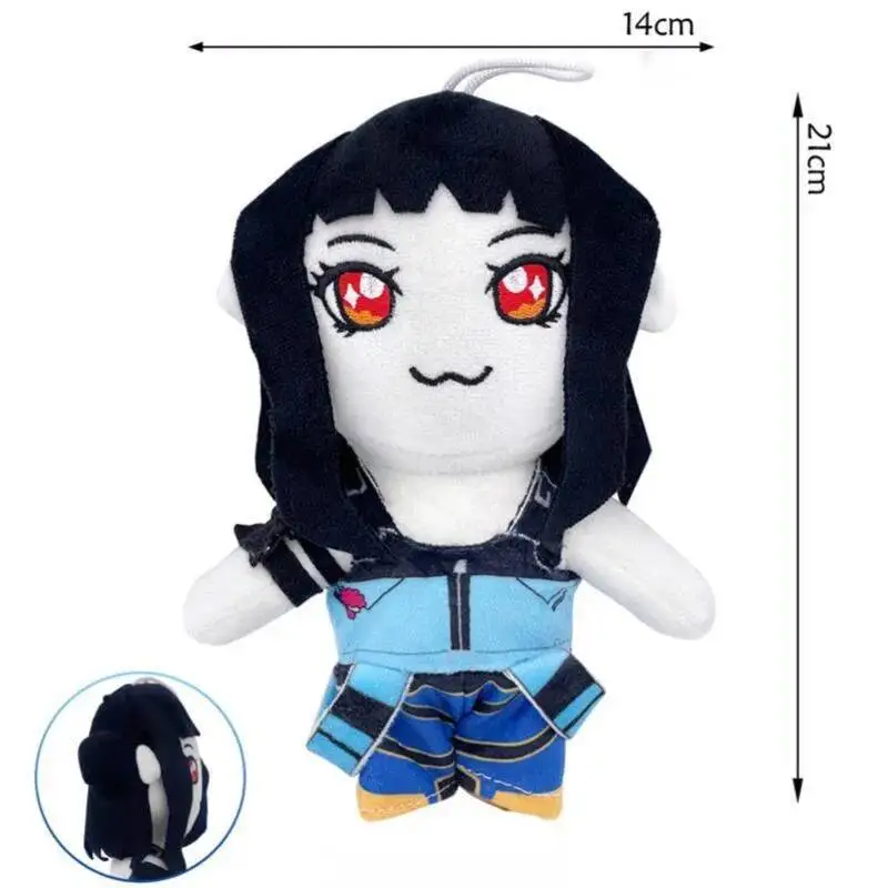 Anime nuevo Kpop Demon Hunters colgante muñeco de peluche juguete de dibujos animados lindo suave Rumi Mira Zoey muñecos de peluche juguete periferia para regalo de chico
