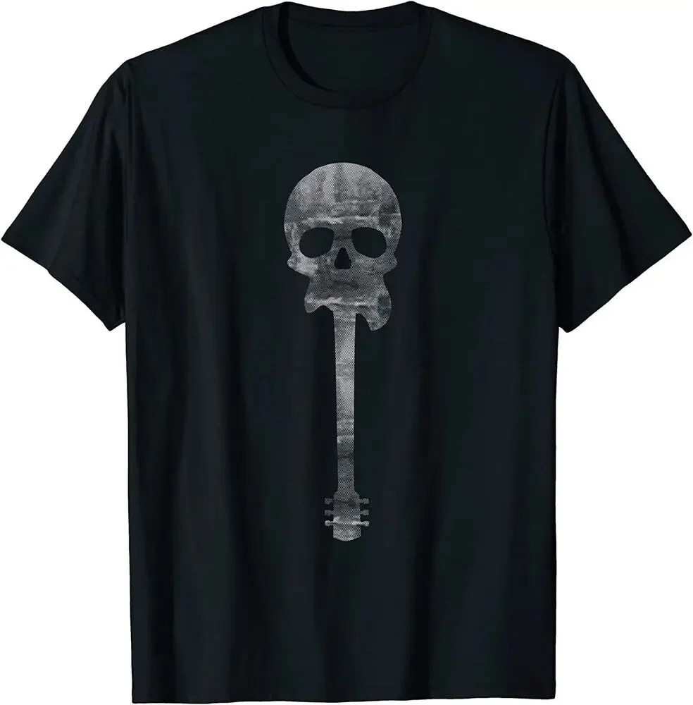 Guitar Guitar Skull Bass Guitar Bassist Musician T-Shirt  Tees High Quality 100%Cotton Short Sleeve