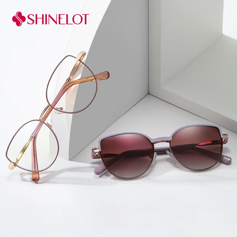 85020 Occhiali da sole con clip a doppio scopo per ragazze universitarie Occhiali da sole magnetici Polarizzazione Tonalità femminili Regalo di compleanno per occhiali