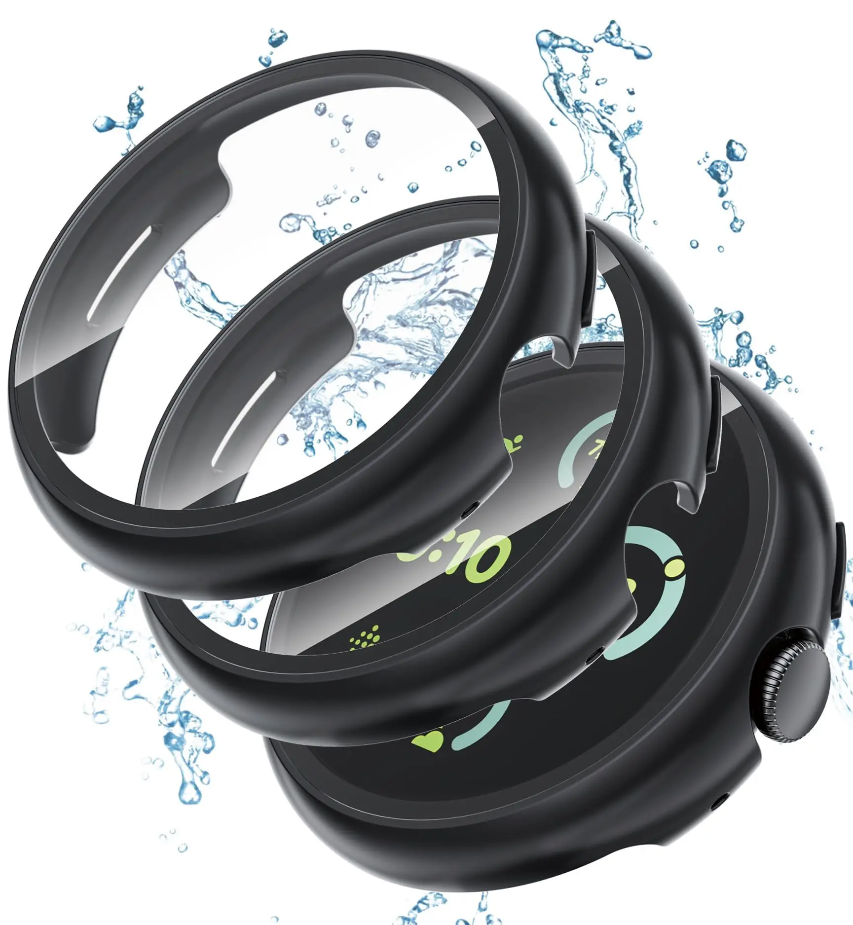 yZ[zKX + P[X Google Pixel Watch 3 2 1 41 ~[g Accessorie XN[veN^[ PC Jo[t[ Google Pixel Watch 3 45 ~[g
