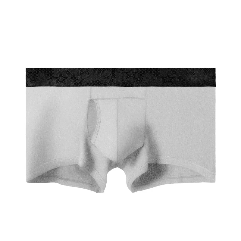 

2 шт. мужских трусов-боксеров с раздельным кроем, держателем для мошонки, летние, тонкие, дышащие, четырехугольные.