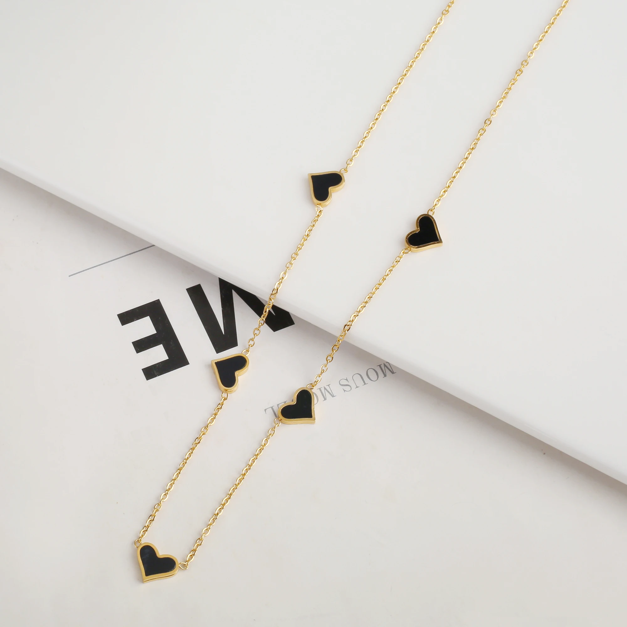 Heart Shaped Creative New Design Shell 316L Electroplated Stainless Steel Cute Jewelry Set for Women Sweet Temperament