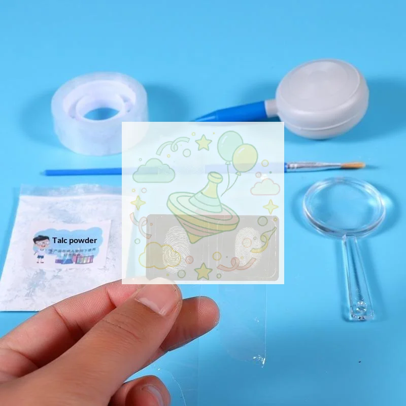 Fingerprint Identification Science Experiment Kit DIY Physics Experiment Toy Complete Material Set For School Home STEM Learnin