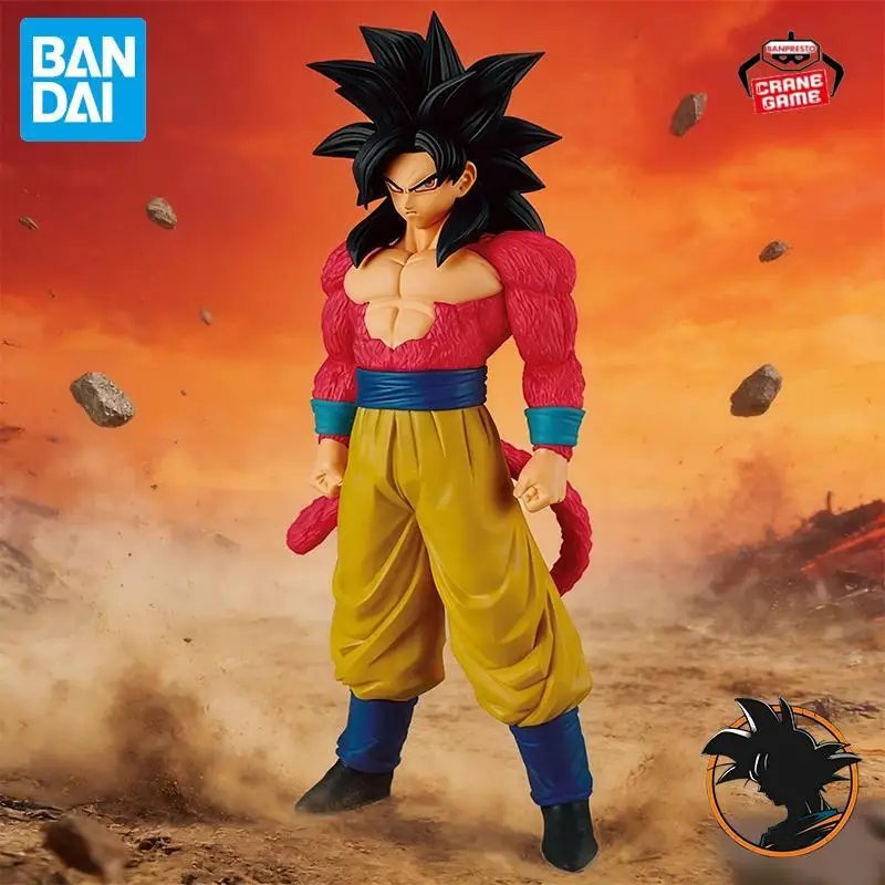 In Stock Bandai Original Banpresto Dragon Ball GT Son Gokuu Super Saiyan 4 Action Figure Anime Figura Kids Toys For Boys Juguete