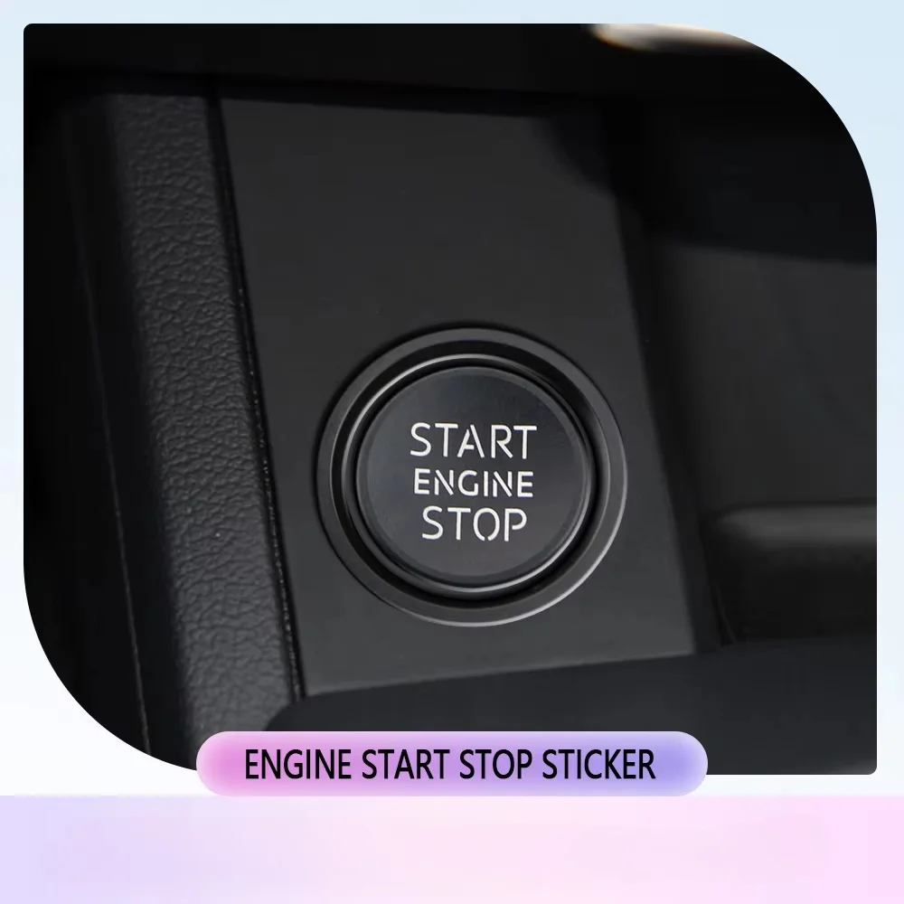 Car Ignition Key Ring Cover For Audi A4 A5 S4 S5 B9 16-22 A6 A7 C7 4GB 15-18 Engine Start Stop Sticker Decorative  Accessories