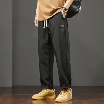 男士工裝褲 夏季冰絲速乾褲 工作服 新款休閒寬鬆登山慢跑褲 運動褲 男士休閒褲 6 最佳銷售 工作褲 - №3