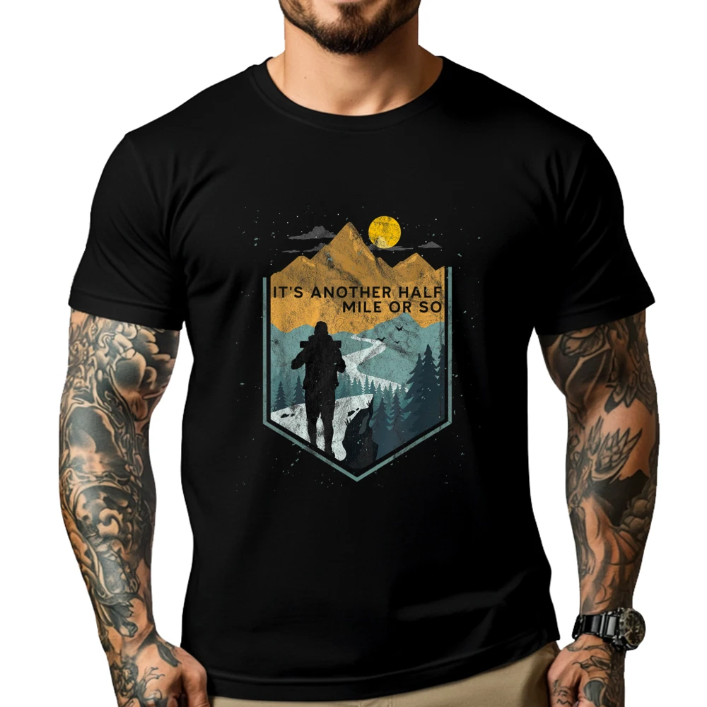 

Its another half mile or so Mountain Hiking Christian Tshirt Men Breathable and New Men's Clothing Deals Leisure