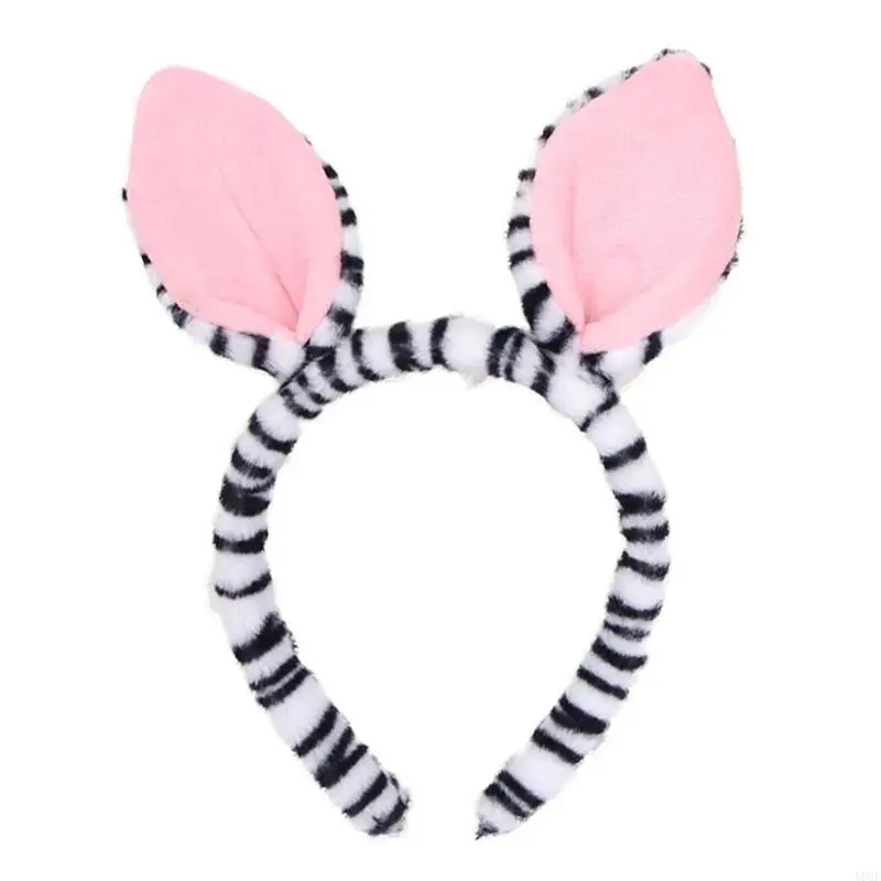 

Horse Ear Headbands Soft Fabric Hair Accessory For Women Men Kids Adjustable Comfortable Fit Daily Use Party Costume Y08E