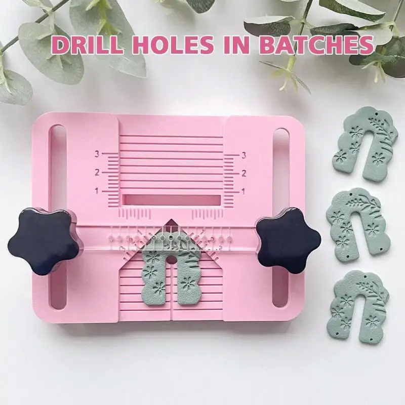 

Polymer Clay Earring Drill Guide Piercing Tool For Clay Beads Hole Positioning Design Wear Resistant For DIY Jewelry Making