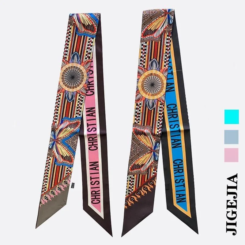 Premium-Damen-Seidenschal mit Blumenmuster, Tarot-Design, Haarband, Taschen, Dekoration, Griffe, Verpackung, Großhandel, Luxus-Geschenk für Mädchen