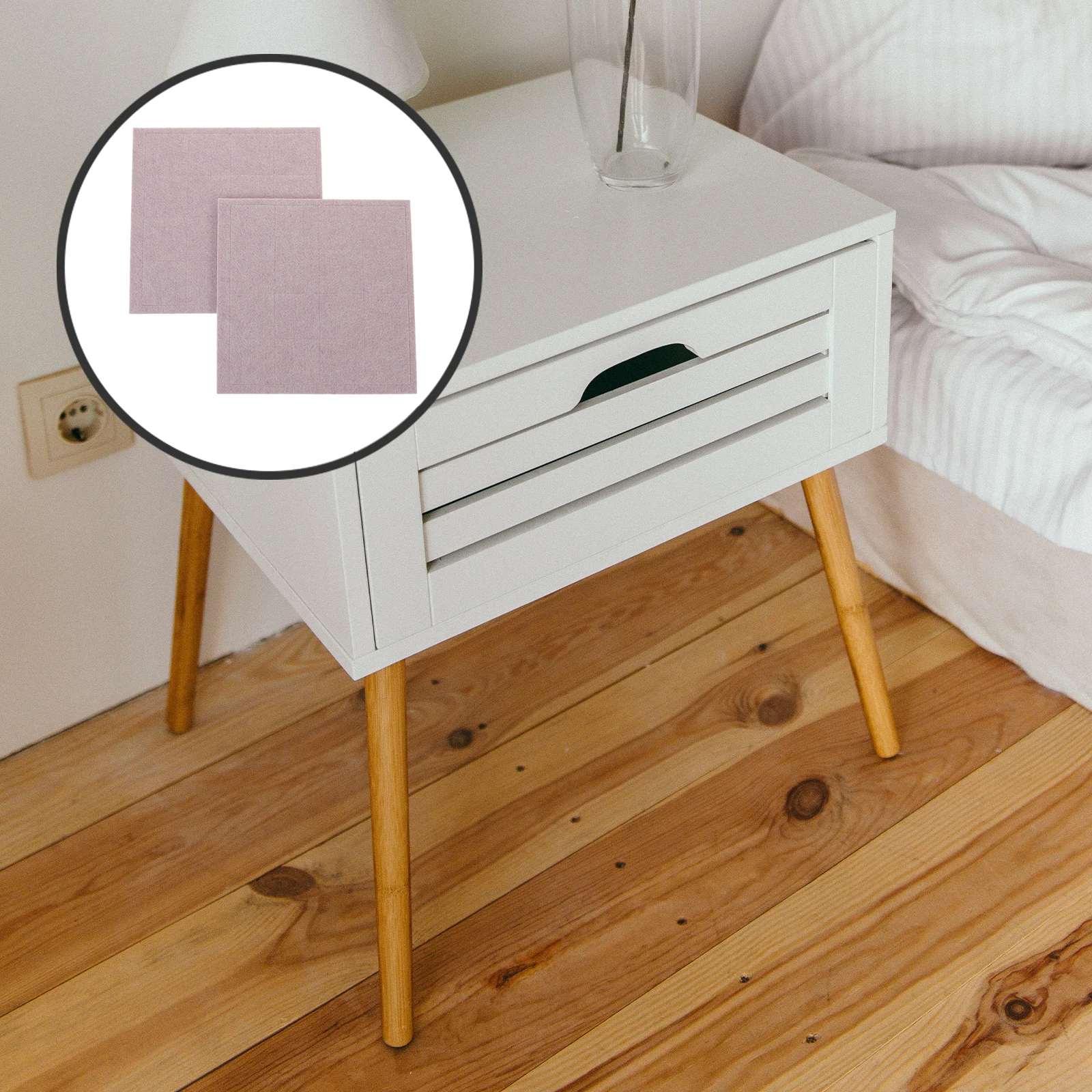 

32 Pcs Scratch-resistant Floor Protection Pad Furniture Felt Pads Chair Tablecloth / Self Adhesive Sticky Antiskid Non for Slip