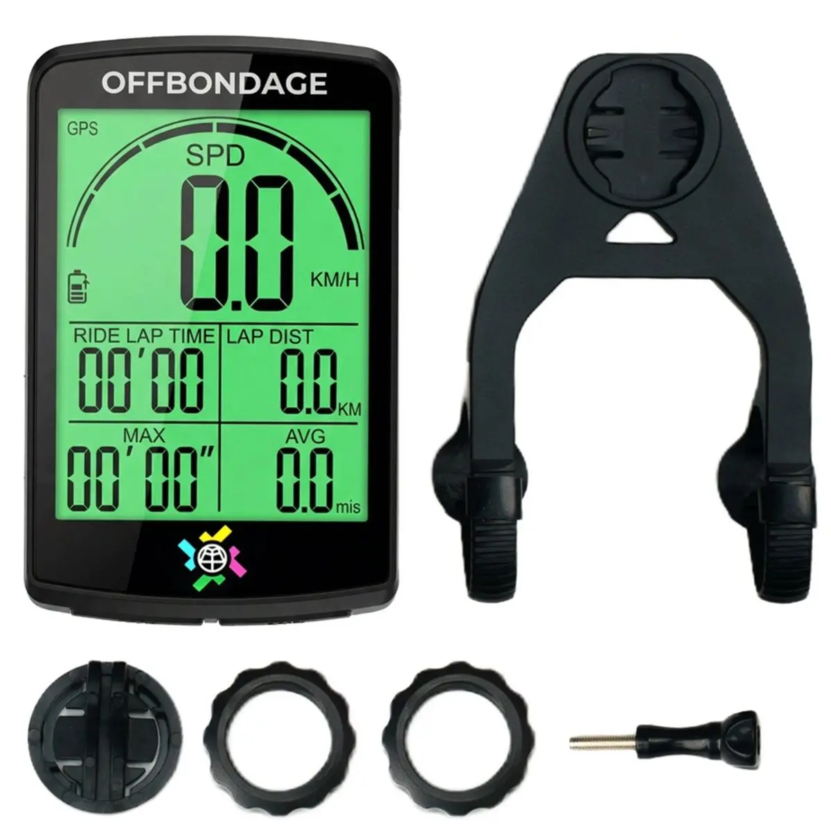 【today-buy】~@-offbondage-gps-自転車コンピューター-サイクリングスピードメーター-35-インチ-タッチスクリーン-バイク走行距離計-ブラケット付き