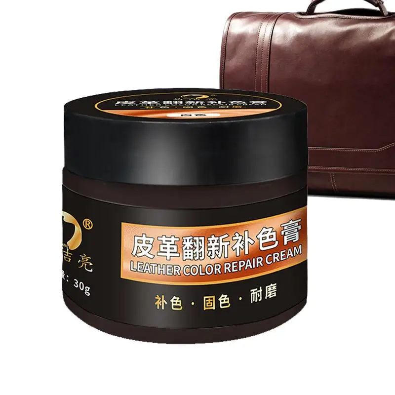 Leather Recoloring Balm 1.05oz Car Scratch Repair Multipurpose Leather Repair Gel Leather Conditioner Quick Drying Formula