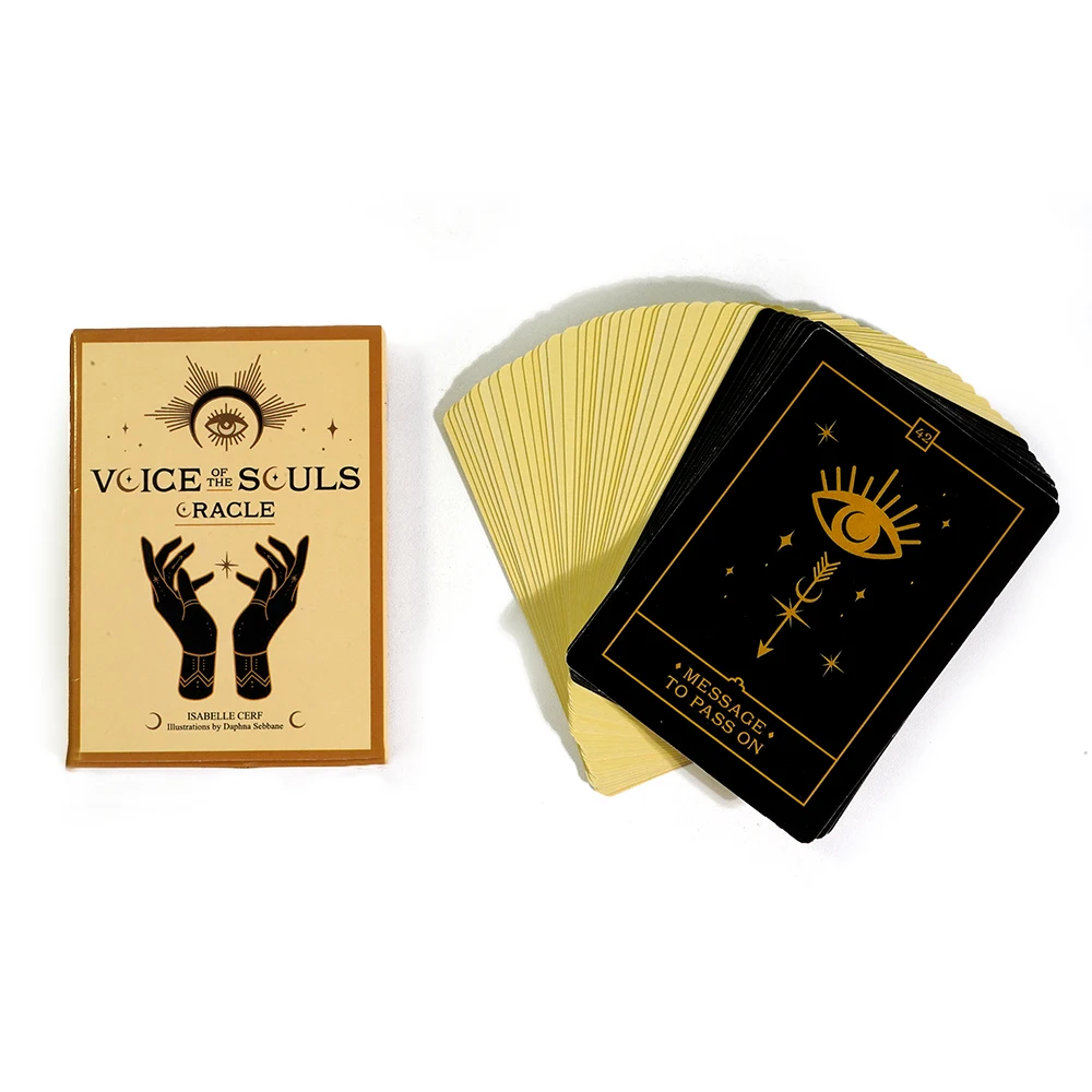 

11*6.5cm Voice of the Souls Oracle 44 Full Color deck spirit guides and souls Love Oracle Cards Tarot For Beginners