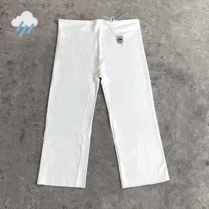 2024, большие спортивные штаны Kanye West Vultures YZY, мужские и женские повседневные черно-белые брюки для пар, винтажные брюки на шнурке