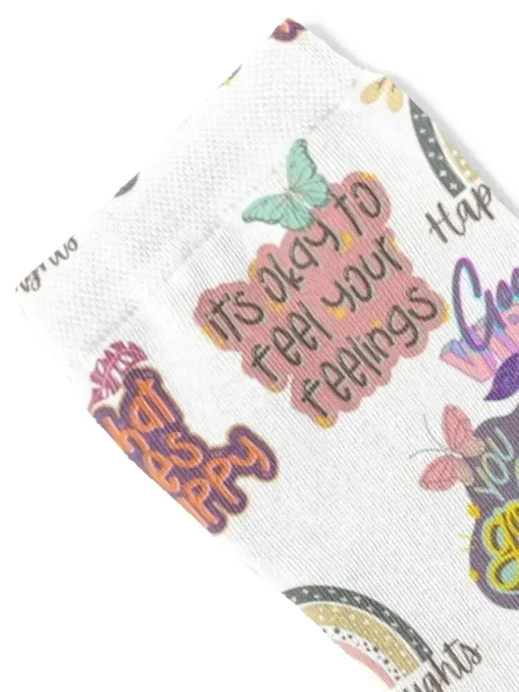 Happy Thoughts Aesthetic Socks shoes sport valentine gift ideas cycling Men's Socks Luxury Women's