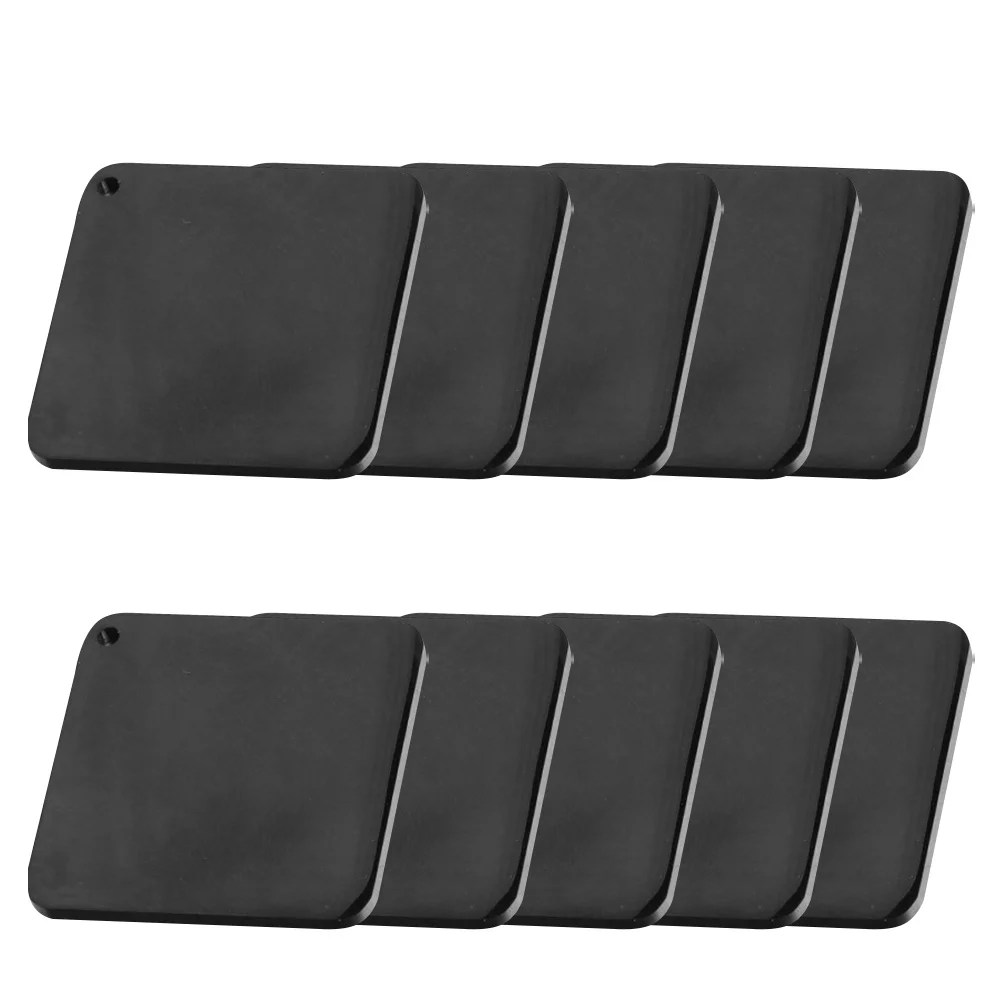 10 Pcs Stainless Steel Tag Tags Blank Charms for Jewelry Making Manual Necklace Pendant Stamping