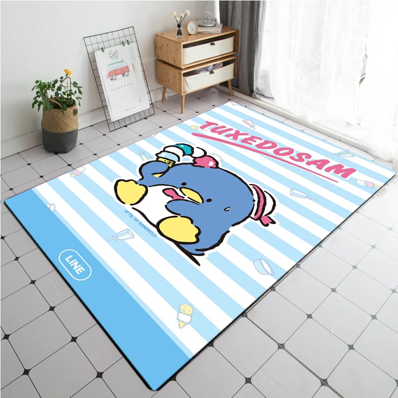 

Sanrio Sanrio Tuxedo Sam Large Area Rug 3D Carpets for Home Living Room Children's Bedroom Sofa Non-slip Kids Doormat Decor Mats