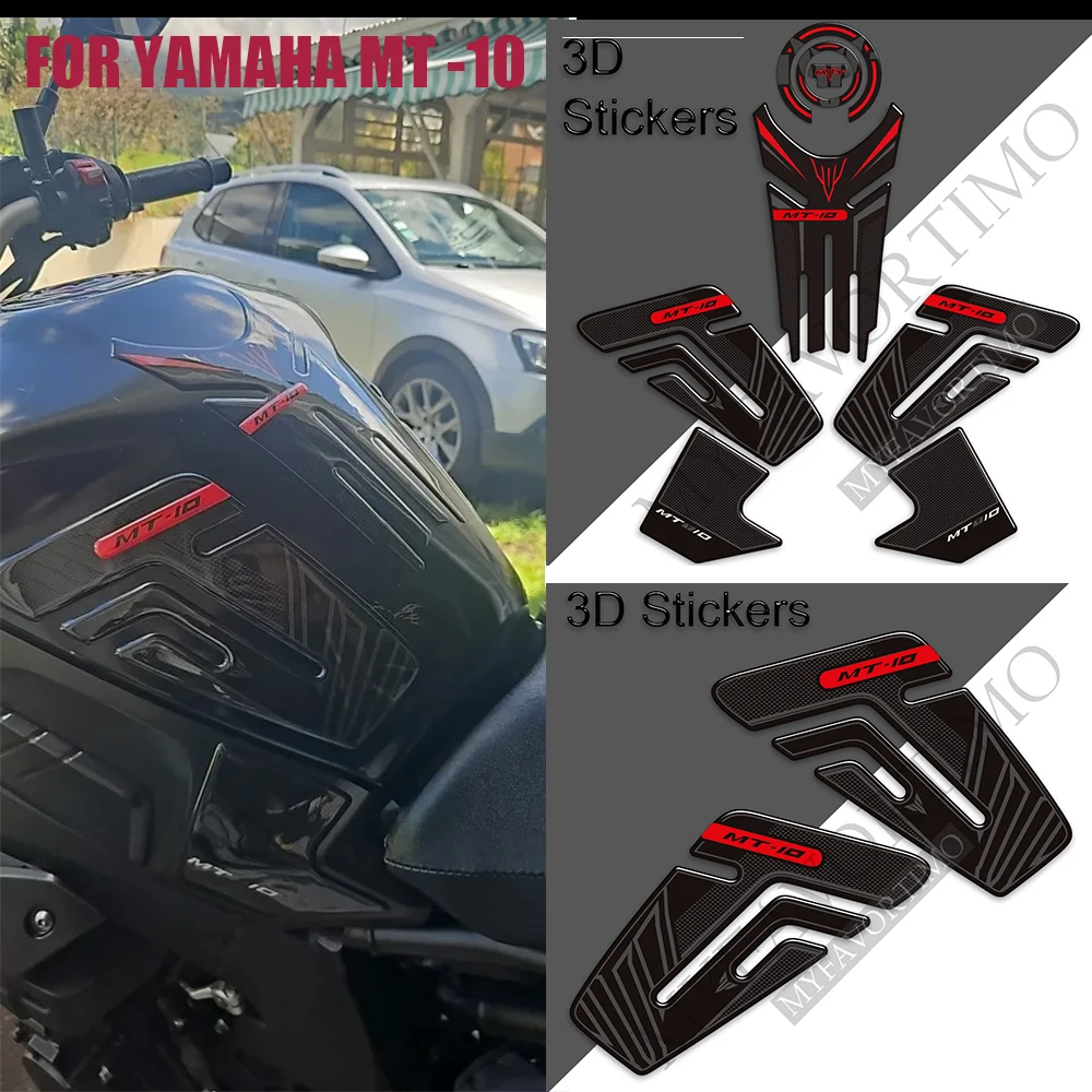 

For Yamaha MT10 FZ10 FZ MT - 10 MT-10 SP Motorcycle Tank Pad Grips Gas Fuel Oil Kit Knee Protector Stickers Decals