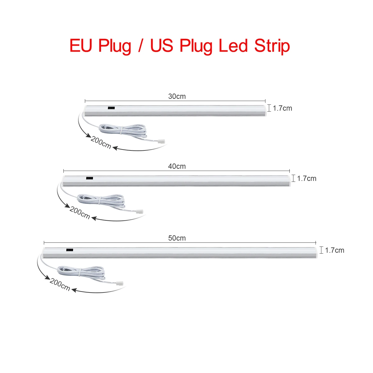 Imagem -05 - Lâmpada com Sensor de Movimento sem Fio Led Luzes da Noite para o Quarto das Crianças Armário Mão Varredura Interruptor Led Strip Usb ue Eua Plug