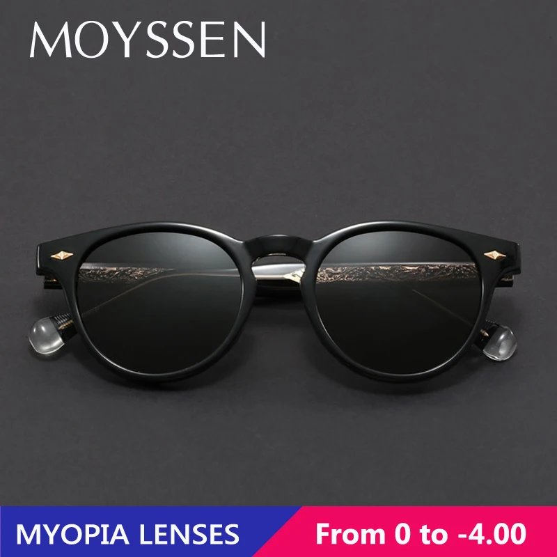 2025 Women Polarized Rivet Round Vintage Sunglasses Men Brand Designer Uv400 Myopia Prescription Lenses Sun Glasses with Diopter