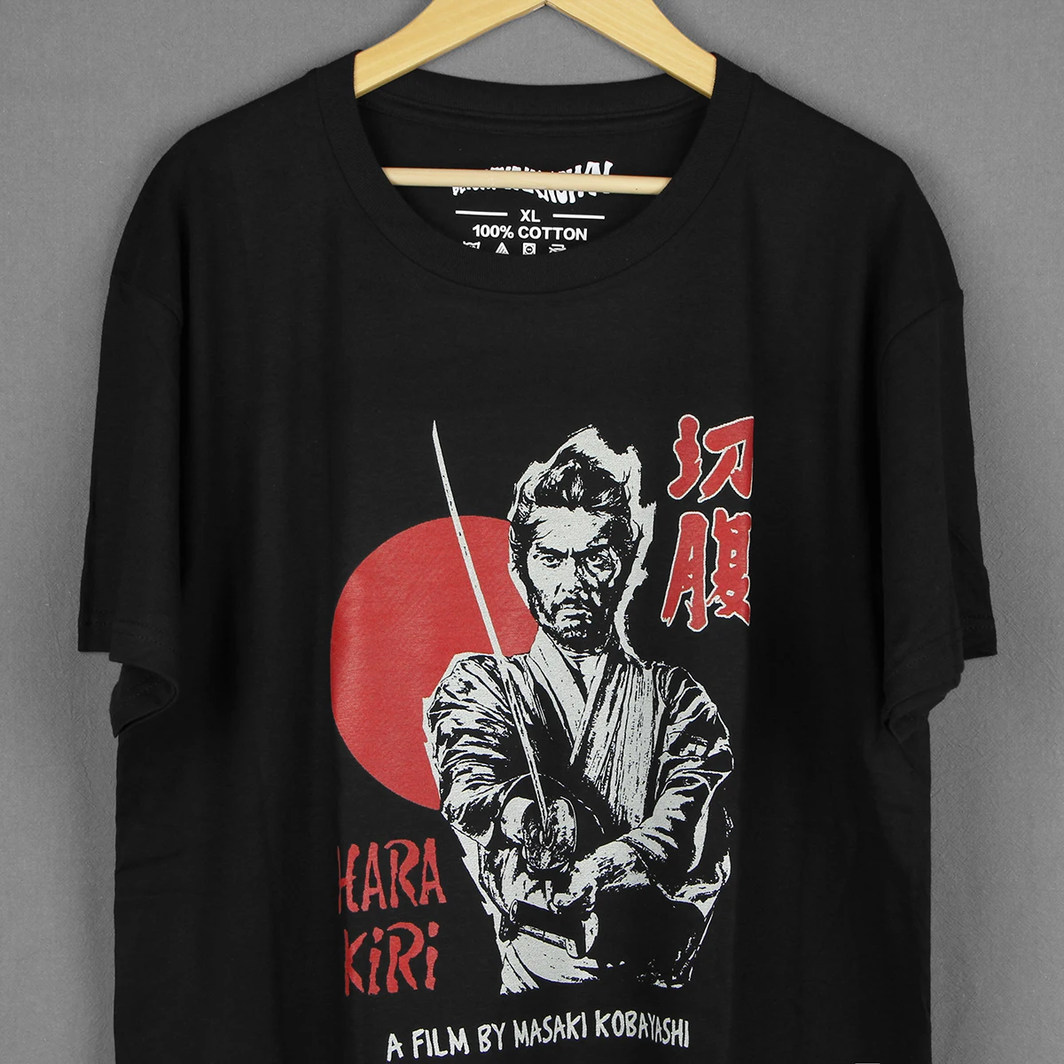 Harakiri T-Shirt Tatsuya Nakadai Japanese Movie Rashomon Seven Samurai Throne of Blood Cotton Tee Shirt