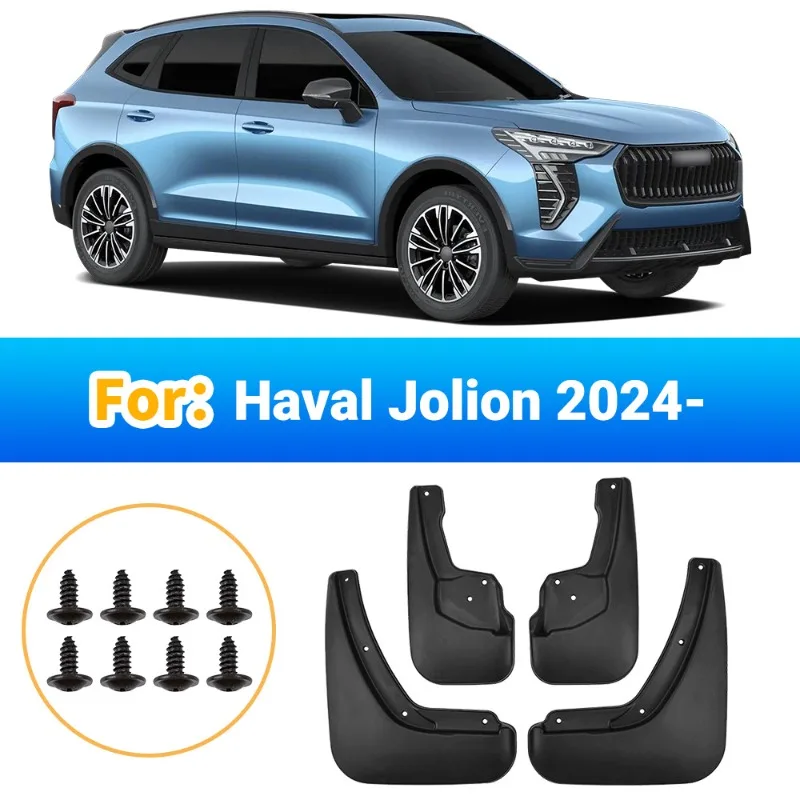 Fender Mud Flaps For Great Wall Haval Jolion 2024 car tire fender tiles Matte Black Durable Custom Fit