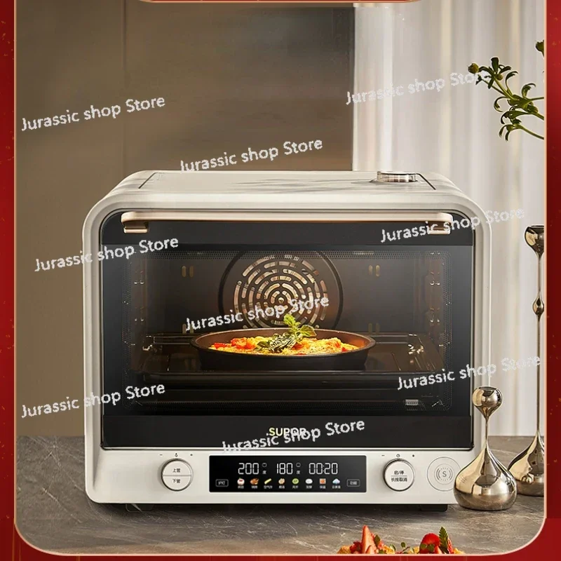 

Electric Oven 42L Oven Air Fried Household Enamel Multi-Functional Cake Bread Large Capacity Roast Machine Pizza Mini Oven