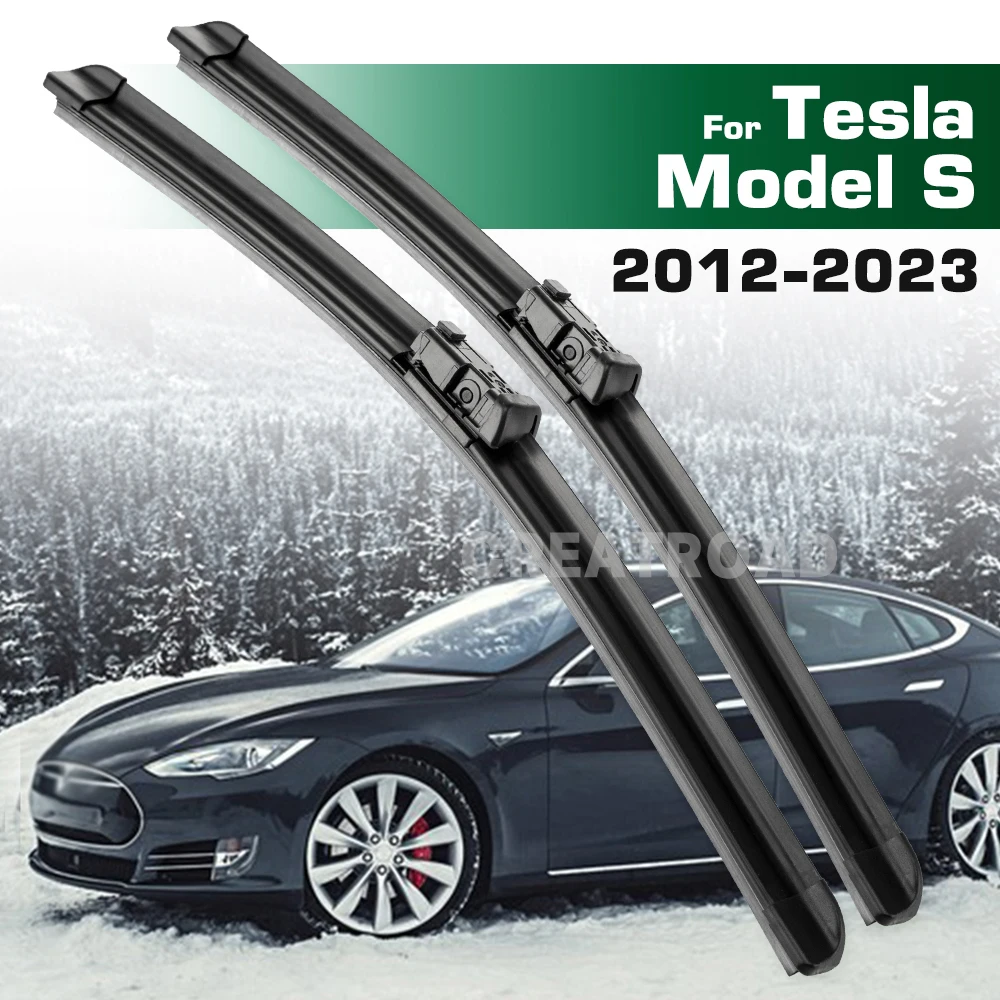Für Tesla Model S 2012-2023 2017 2018 2019 2020 2021 2022 LHD&RHD Frontwischerblätter Scheibenwischerbürste 28"+17"