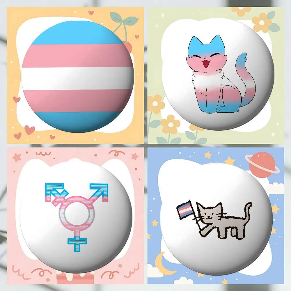 Trans Pride Flaggen-Abzeichen aus Weichblech, Anstecknadel, Brosche, Metall-Emblem, personalisierter Schmuck, Accessoires für Hut, Tasche, Revers