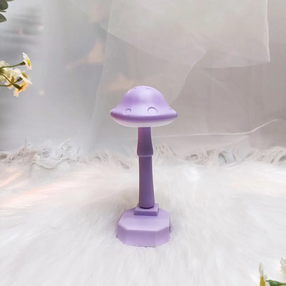 

Desktop Ornaments Plastic Mushroom LED Night Light Mini Cute Bedside Lamp Portable Cartoon Desk Lamp Home Xmas Festival