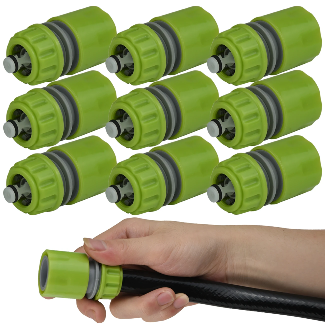 Conjunto de Conectores Rápidos para Mangueira de Jardim 10-20 Peças 16mm/1/2'' - Adaptador de Sistema de Irrigação à Prova de Vazamentos para Torneira e Reparo de Mangueira de Lavagem Automotiva