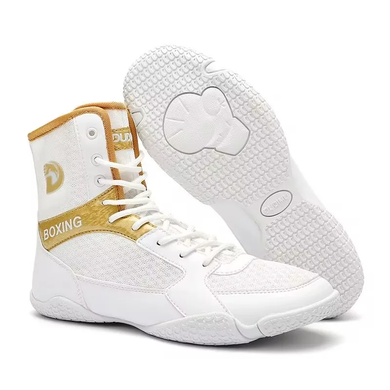 

Classic Brand Boxing Sneakers Men Top Quality High Top Sport Shoes Anti-Slippery Gym Training Shoe Hard-Wearing Wrestling Shoes