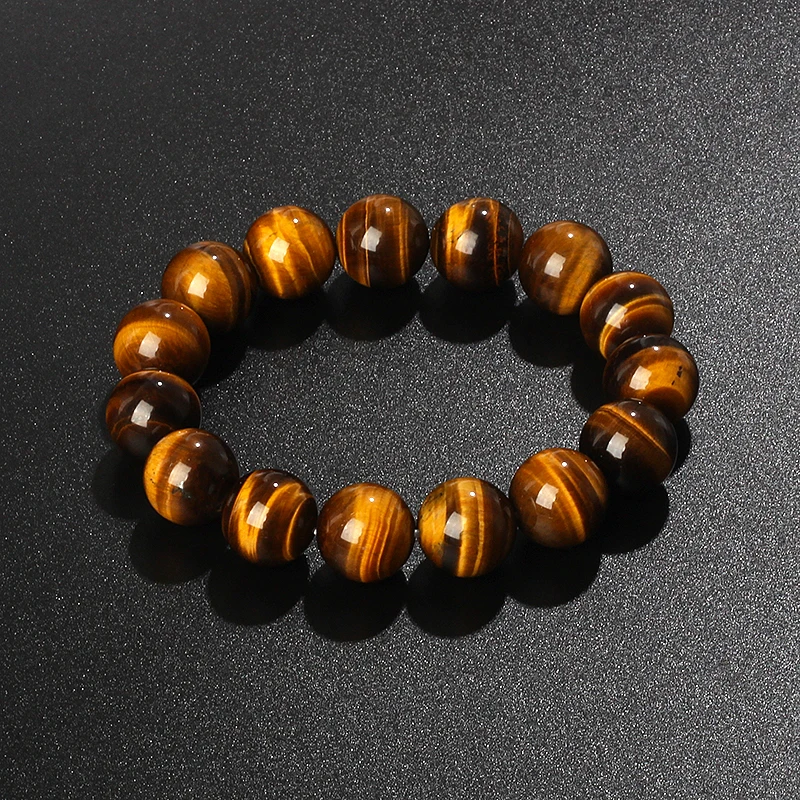 Original Lightning Tiger Eye Bracelets Men 4-20mm Natural Energy Stone Beads Reiki Healing Bracelets for Women Jewelry Pulseras