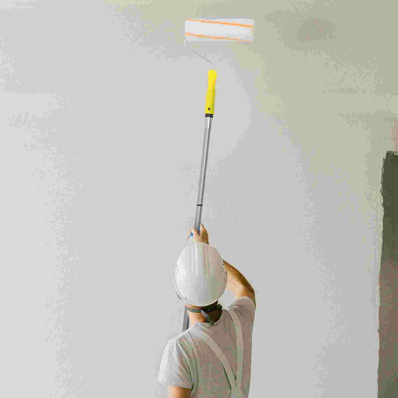 Detachable Roller Brush Paint Portable Painting Supply Telescopic Plastic Convenient Household