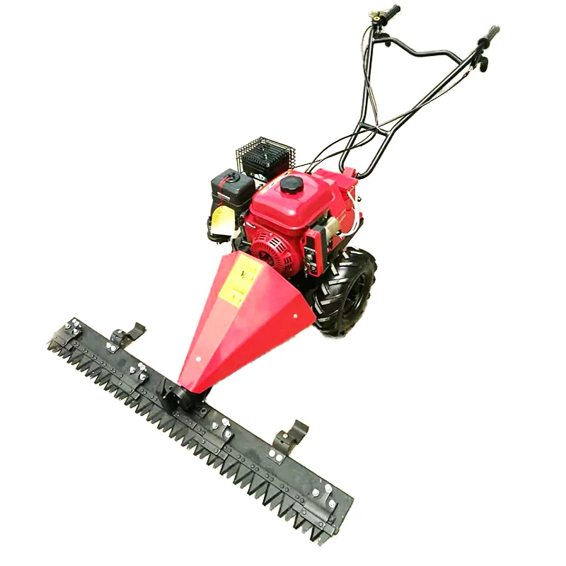 

industrial grade self-propelled lawn harvester small hand-held four-stroke steel orchard mower