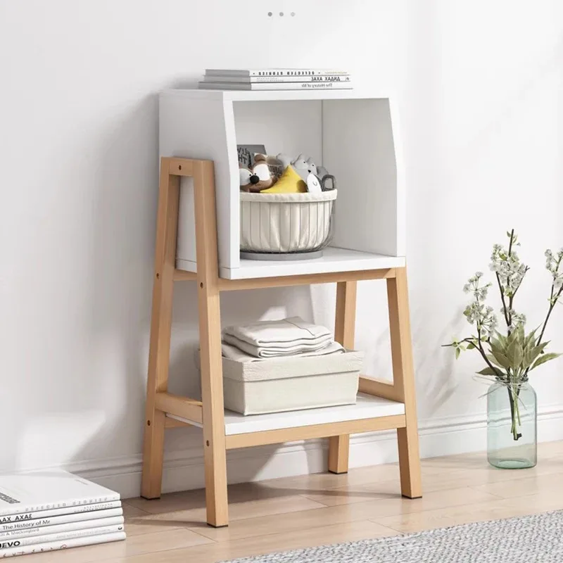 Nordic Simple Bookshelf Book Corner Wooden Picture Book Storage Rack Standing Small Creative Estanteria Home Furniture WKBS