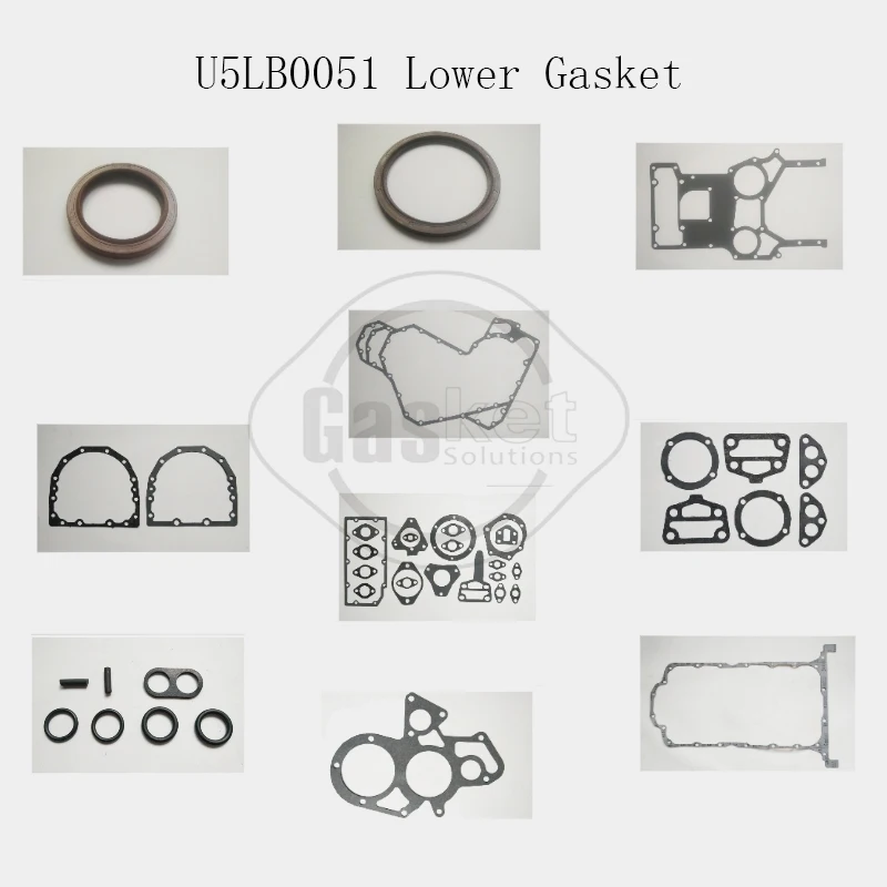 

U5LB0151 U5LB1164 U5LB0051 Lower Gasket Set For Perkins 104 Excavator Diesel Engine Gasket Parts