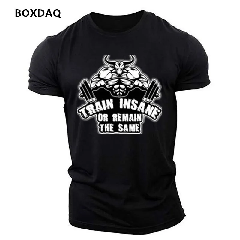 Beast Style Workout Weightlifting Pattern Men's Sporty T-Shirts Summer Short Sleeve 3d Print Gym Fitness Sports Muscle Male Tops